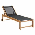 Kd Cama De Bebe Sunapee Acacia Wood Outdoor Lounge Chair with Mesh Seating KD3878431